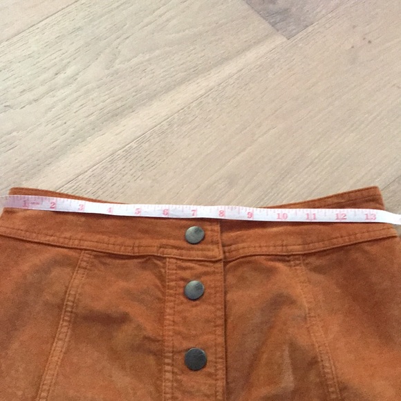 Madewell Metropolitan Button Skirt Size 00 - Picture 10 of 11